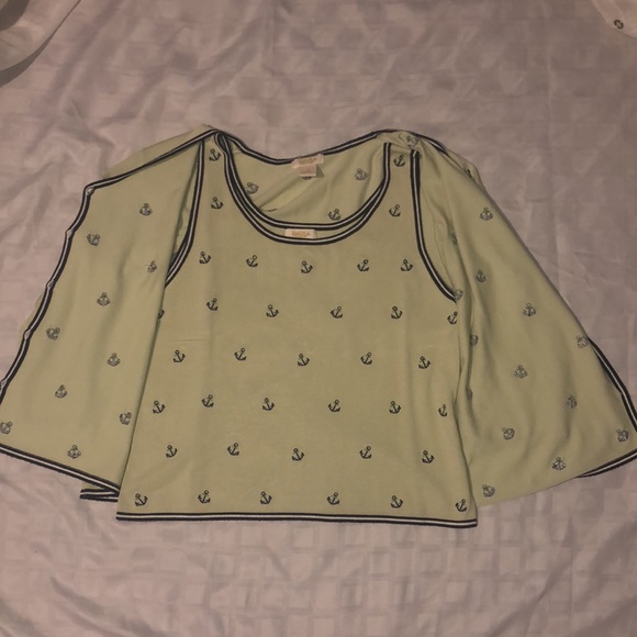 Peck & Peck Collection Cardigan set. Sailor themed, soft material. Size:XL - Picture 4 of 7